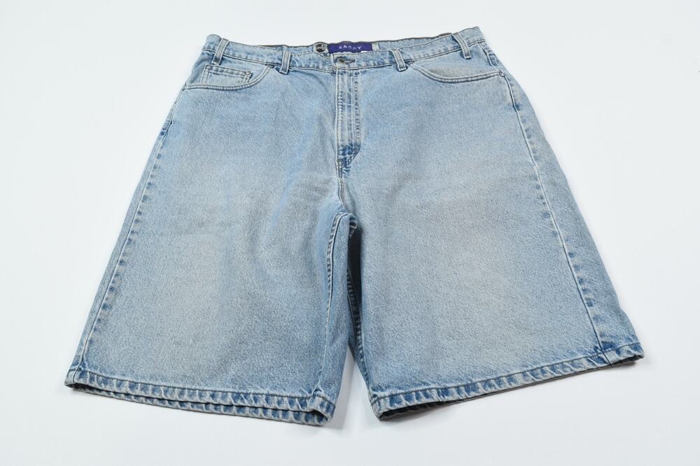 Vintage Levis SilverTab BAGGY Jean Shorts Mens 40 Blue Cotton Denim 90's